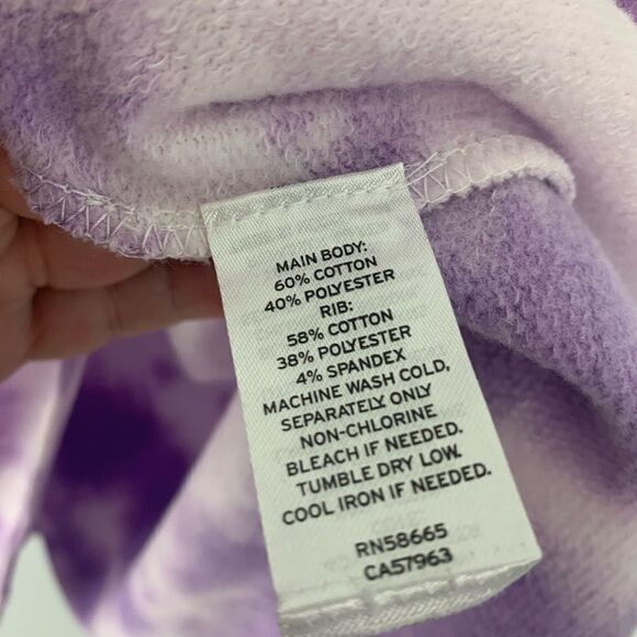 BP Purple Tie Dye Babydoll Sweatshirt S - Picture 8 of 8